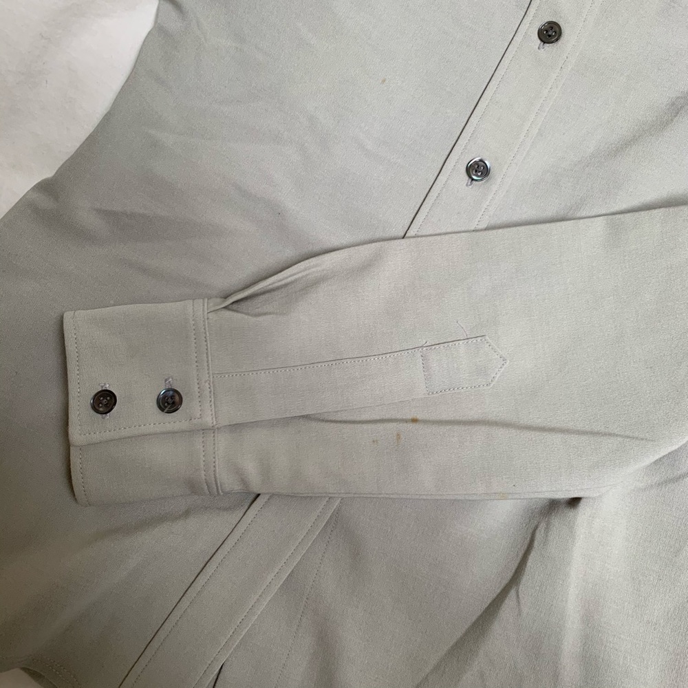 Theory Grey Button Down - image 5